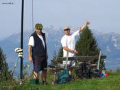 Carl OE9MON und Rupert OE9RWV am Alpwegkopf