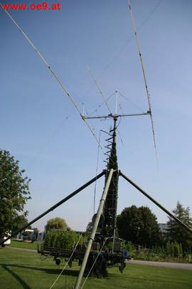 Der Antennenmast bei OE9XGV